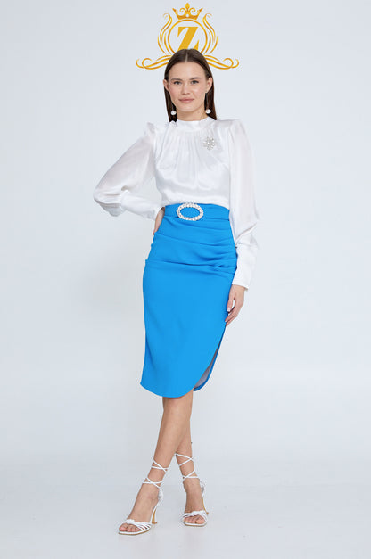 Long Sleeve Midi Polyester Column Regular Casual Dress 