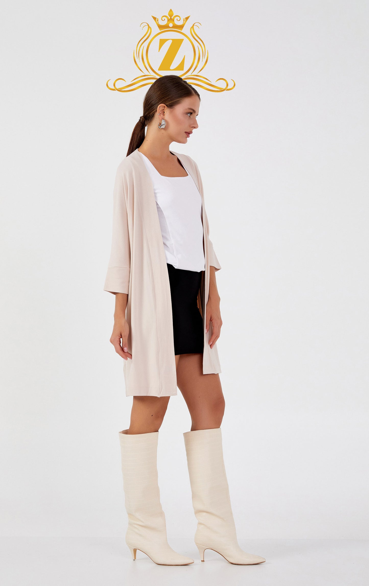 Mid-Length Cotton Regular Cardigan 
