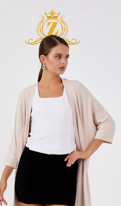 Mid-Length Cotton Regular Cardigan 