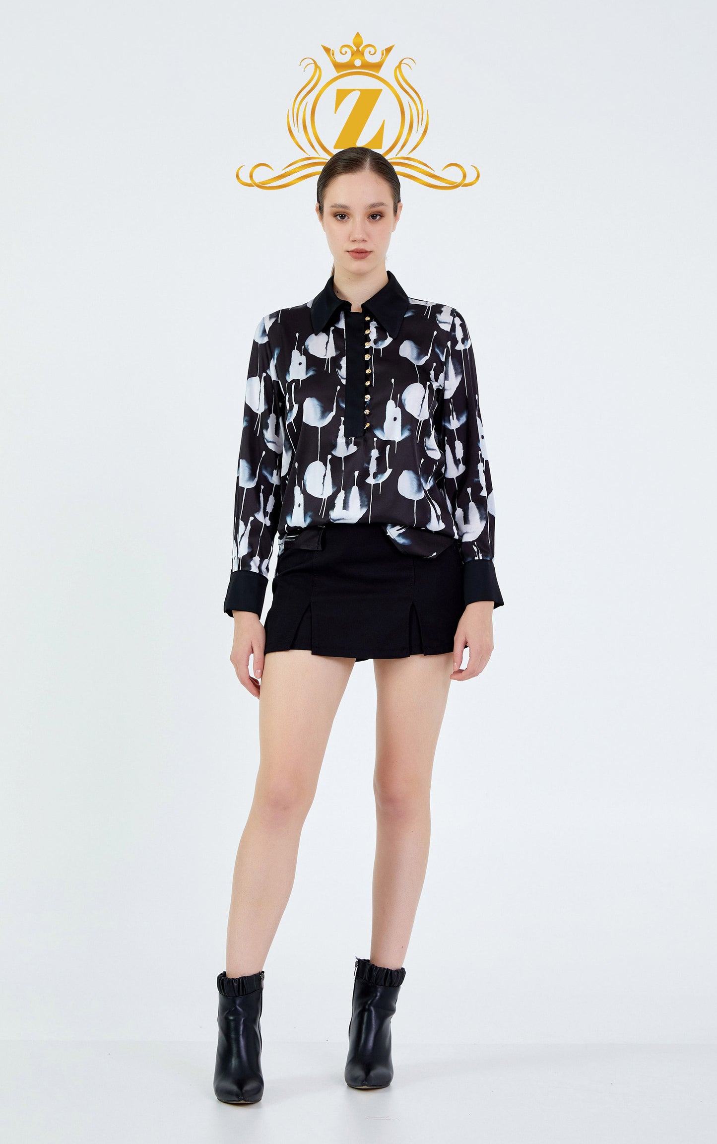 Long Sleeve Patterned Regular Shirt