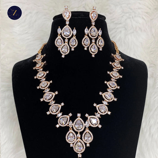 CZ Zirconia Necklace Set