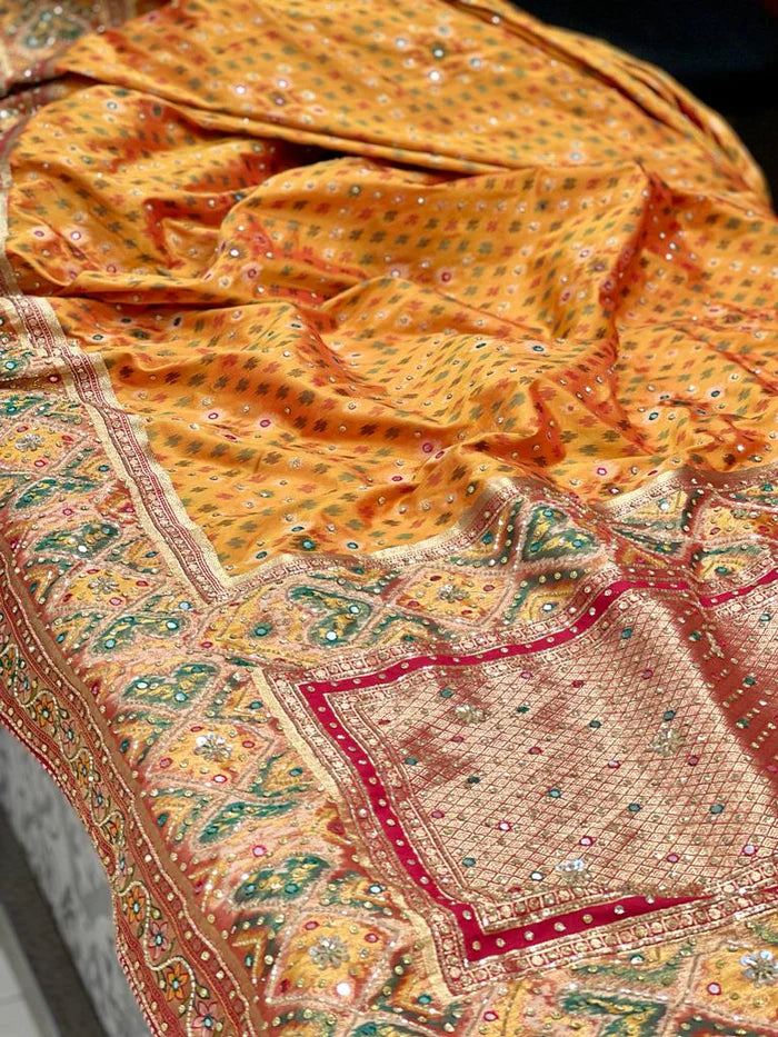 Patola Saree Kutchi Embroidery