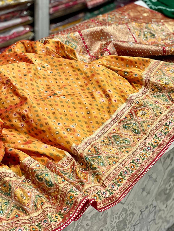 Patola Saree Kutchi Embroidery