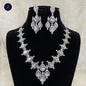 Silver Plated Clear CZ Cubic Zirconia SET
