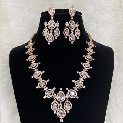 CZ Zirconia Necklace Set